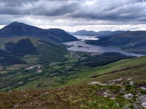 Glencoe village,Loch Leven and Ardgour