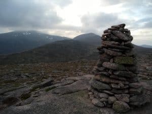 View from Carn Crom Ben Macdui and Derry Cairngorm